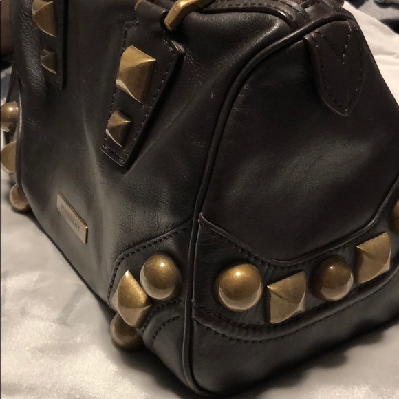 Brown Burberry cow leather satchel with hardware - Picture 3 of 8